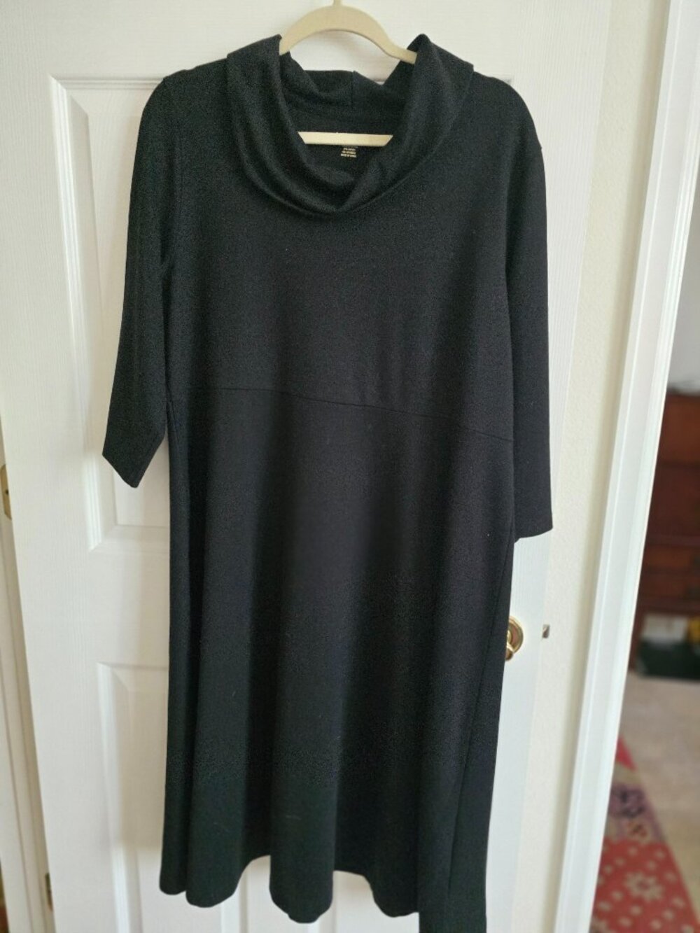 Land's End Black Maxi Dress Size 1X